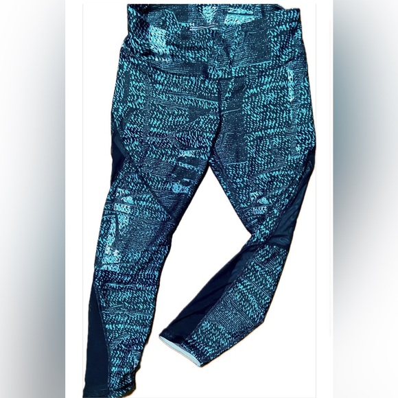 Under Armour Teal Patterned Leggings - Picture 1 of 4